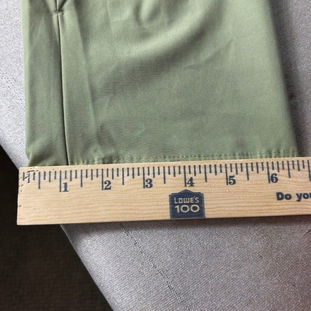 Tommy Bahama Golf Womens Pants L Olive Green Stretch‎ Tapered Ankle Zip - Picture 10 of 10